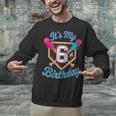 It's My 6th Birthday Baseball Fan Fun Party Celebration Unisex Sweatshirt It's My 6th Birthday Baseball Fan Fun Party Celebration Unisex Sweatshirt