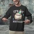 Its My Birthday Vintage Baseball Celebration For Men Kids Unisex Sweatshirt