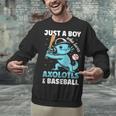Just A Boy Who Loves Axolotls & Baseball Unisex Sweatshirt Just A Boy Who Loves Axolotls & Baseball Unisex Sweatshirt