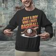 Just A Boy Who Loves Baseball Player Kids Unisex Sweatshirt Just A Boy Who Loves Baseball Player Kids Unisex Sweatshirt