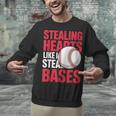 Kids Stealing Hearts Like I Steal Bases Cute Baseball Boys Unisex Sweatshirt Kids Stealing Hearts Like I Steal Bases Cute Baseball Boys Unisex Sweatshirt