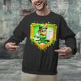 Leprechaun Baseball St Patricks Day Ice Cream Drip Men Boys Unisex Sweatshirt