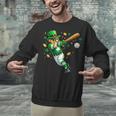 Leprechaun Play Baseball St Patrick's Day Men Kid Boys Unisex Sweatshirt