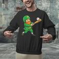 Leprechaun Playing Baseball St Patricks Day Men Boys Kids Unisex Sweatshirt