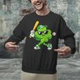 Lucky Shamrock Playing Baseball St Patrick's Kids Boys Unisex Sweatshirt Lucky Shamrock Playing Baseball St Patrick's Kids Boys Unisex Sweatshirt