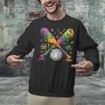 Mardi Gras Baseball Drip Shirt Cool Dripping Baseball Drip Unisex Sweatshirt