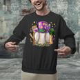 Mardi Gras Baseball Jester Hat Fleur De Lis Boys Girls Kids Unisex Sweatshirt Mardi Gras Baseball Jester Hat Fleur De Lis Boys Girls Kids Unisex Sweatshirt