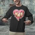 Melting Baseball Drip Heart Softball Player Lover Ice Cream Unisex Sweatshirt Melting Baseball Drip Heart Softball Player Lover Ice Cream Unisex Sweatshirt