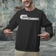 Mrs Gamechanger Baseball Scorekeeper Love Unisex Sweatshirt