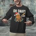 Oh Snap Gingerbreadman Christmas Baseball Humor Unisex Sweatshirt Oh Snap Gingerbreadman Christmas Baseball Humor Unisex Sweatshirt