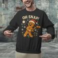 Oh Snap Gingerbreadman Christmas Baseball Unisex Sweatshirt