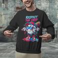 Respect The Drip Baseball Bat Sunglasses Mascot Unisex Sweatshirt Respect The Drip Baseball Bat Sunglasses Mascot Unisex Sweatshirt