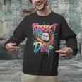 Respect The Drip Baseball Drip Glove Youth Boys Girls Player Unisex Sweatshirt