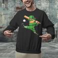 Retro Leprechaun Baseball St Patricks Day Sport Men Boy Kids Unisex Sweatshirt
