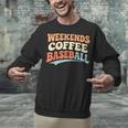 Weekends Coffee Baseball Retro Vibes Unisex Sweatshirt Weekends Coffee Baseball Retro Vibes Unisex Sweatshirt