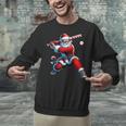 Santa Playing Baseball Men Boys Christmas Baseball Player Unisex Sweatshirt Santa Playing Baseball Men Boys Christmas Baseball Player Unisex Sweatshirt