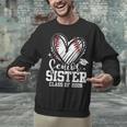 Senior Sister Class Of 2026 Baseball Graduation Heart Unisex Sweatshirt