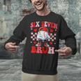 Six Seven 67 Bruh 6 7 Meme Baseball Ice Cream Drip Valentine Unisex Sweatshirt
