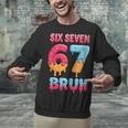 Six Seven Bruh 67 Ice Cream Drip Baseball For Men Women Kids Unisex Sweatshirt