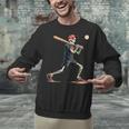 Skeleton Baseball Halloween Costume Men Boys Kids Unisex Sweatshirt Skeleton Baseball Halloween Costume Men Boys Kids Unisex Sweatshirt