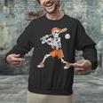 Skeleton Batting Baseball Halloween Unisex Sweatshirt
