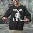 Sorry I Can't It's Volleyball Baseball Season Mom Of Both Unisex Sweatshirt