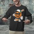Spooky Jack O Lantern Baseball Halloween Costumes Boys Unisex Sweatshirt