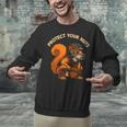 Squirell Baseball Catcher Player Joke Tee Protect Your Nuts Unisex Sweatshirt Squirell Baseball Catcher Player Joke Tee Protect Your Nuts Unisex Sweatshirt