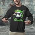 St Patrick Day Baseball Drip Ice Cream Baseball Player Men Unisex Sweatshirt