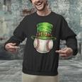 St Patricks Day Baseball Player Leprechaun Hat Men Boys Kids Unisex Sweatshirt St Patricks Day Baseball Player Leprechaun Hat Men Boys Kids Unisex Sweatshirt