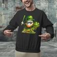 St Patrick’s Day Baseball Shamrock Player Unisex Sweatshirt