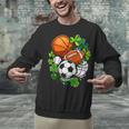 St Patricks Day Shamrock Basketball Baseball Football Soccer Unisex Sweatshirt St Patricks Day Shamrock Basketball Baseball Football Soccer Unisex Sweatshirt