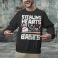 Stealing Hearts Like I Steal Bases Baseball Valentines Unisex Sweatshirt Stealing Hearts Like I Steal Bases Baseball Valentines Unisex Sweatshirt
