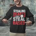 Stealing Hearts Like I Steal Bases Cute Baseball Kids Unisex Sweatshirt Stealing Hearts Like I Steal Bases Cute Baseball Kids Unisex Sweatshirt