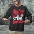 Stealing Hearts Like I Steal Bases Cute Baseball Valentine Unisex Sweatshirt Stealing Hearts Like I Steal Bases Cute Baseball Valentine Unisex Sweatshirt