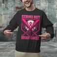 Strike Out Breast Cancer Baseball Ice Cream Drip Unisex Sweatshirt Strike Out Breast Cancer Baseball Ice Cream Drip Unisex Sweatshirt