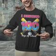 I Survived 100 Days Of School Baseball Cream Drip Boys Unisex Sweatshirt I Survived 100 Days Of School Baseball Cream Drip Boys Unisex Sweatshirt