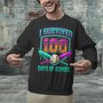 I Survived 100 Days Of School Baseball Drip Unisex Sweatshirt I Survived 100 Days Of School Baseball Drip Unisex Sweatshirt