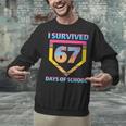 I Survived 67 Days Of School Baseball Trend For Boys Girls Unisex Sweatshirt I Survived 67 Days Of School Baseball Trend For Boys Girls Unisex Sweatshirt