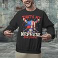 That's My Nephew Out There Baseball Cream Drip Crossed Bat Unisex Sweatshirt