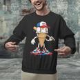 USA Patriotic Baseball Ice Cream Cone Freedom Unisex Sweatshirt USA Patriotic Baseball Ice Cream Cone Freedom Unisex Sweatshirt
