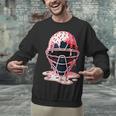 Valentine Baseball Catcher Mask Ice Cream Drip Tee For Boys Unisex Sweatshirt Valentine Baseball Catcher Mask Ice Cream Drip Tee For Boys Unisex Sweatshirt