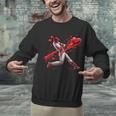 Valentine Baseball Player Drip Unisex Sweatshirt