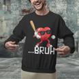 Valentines Bruh Red Heart Playing Baseball Men Boys Kids Unisex Sweatshirt Valentines Bruh Red Heart Playing Baseball Men Boys Kids Unisex Sweatshirt