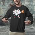 Valentines Day Baseball Ball Heart Dab Boys Kids Men Unisex Sweatshirt Valentines Day Baseball Ball Heart Dab Boys Kids Men Unisex Sweatshirt