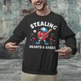 Valentines Day Baseball Stealing Hearts Bases Boys Kids Men Unisex Sweatshirt Valentines Day Baseball Stealing Hearts Bases Boys Kids Men Unisex Sweatshirt