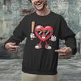 Valentines Day Heart Playing Baseball Boys Men Kids Girls Unisex Sweatshirt Valentines Day Heart Playing Baseball Boys Men Kids Girls Unisex Sweatshirt