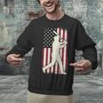 Vintage American Flag Baseball Batter Patriotic Home Run Unisex Sweatshirt Vintage American Flag Baseball Batter Patriotic Home Run Unisex Sweatshirt