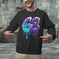 Vintage Baseball 68 Number Unisex Sweatshirt