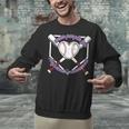 I Wear Purple For Alzheimers Awareness Baseball Heart Ribbon Unisex Sweatshirt I Wear Purple For Alzheimers Awareness Baseball Heart Ribbon Unisex Sweatshirt